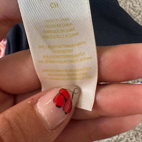 KATE SPADE Women's Floral Cutout Swim Dress Size S In Navy Multi - Picture 12 of 13